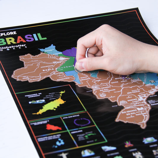 Mapa de Raspar do Brasil