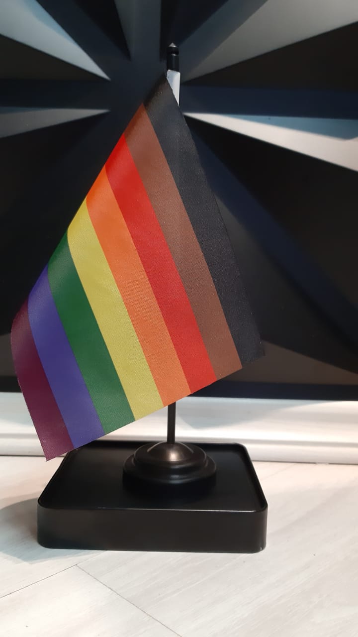 Bandeira de Mesa LGBTQIAPN+ (11 modelos disponíveis - UNIDADE)