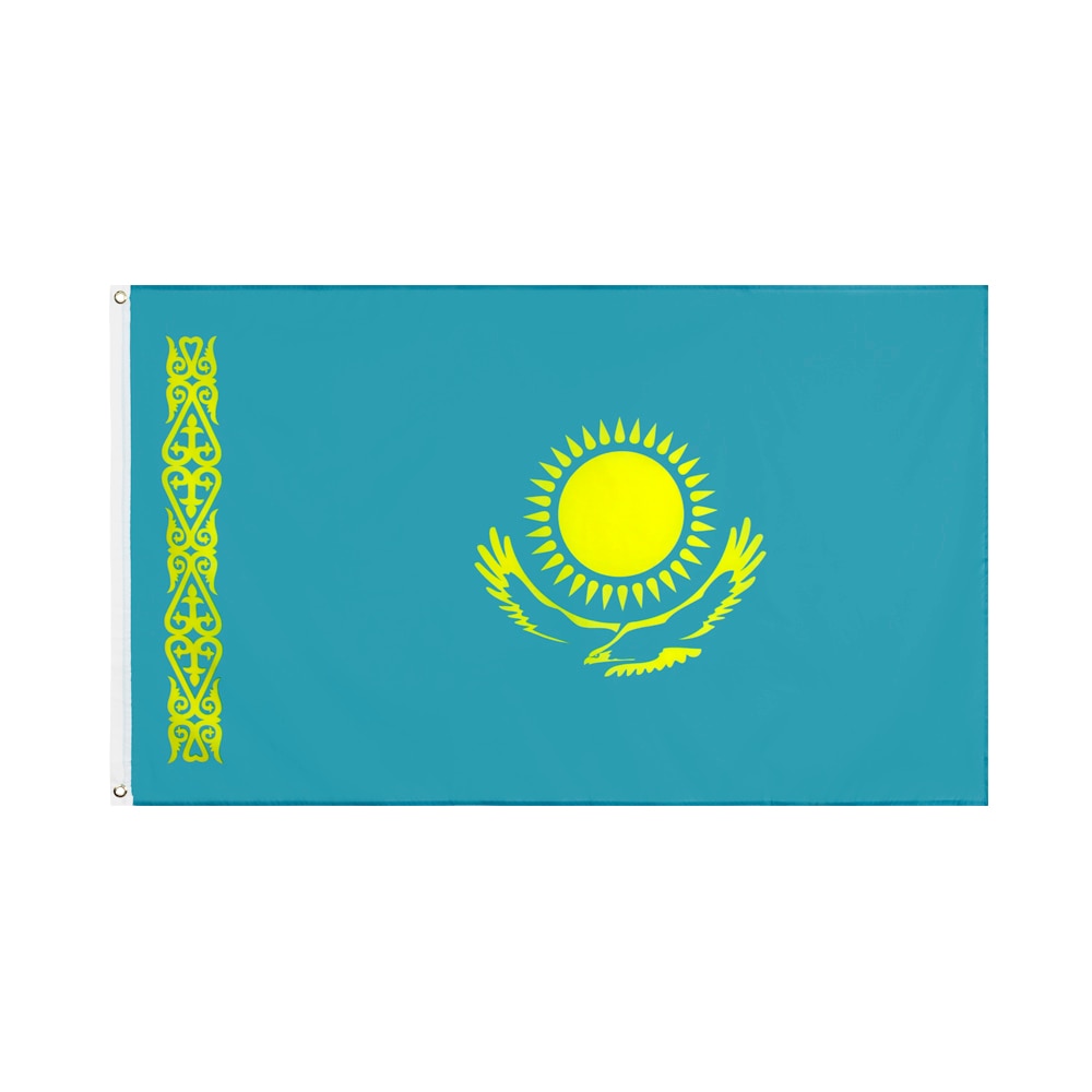 Bandeira Cazaquistão